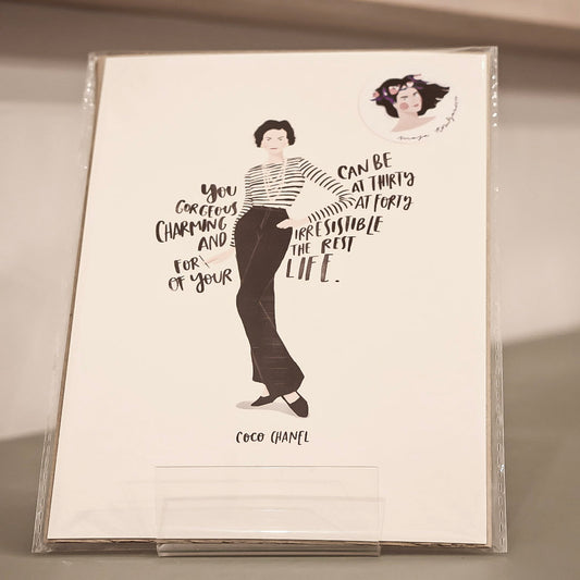 Plakat Maja Tomljanović "Coco Chanel quote"