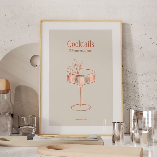 Plakat "Cocktails and Conversations"