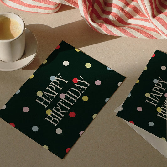 Čestitka boja Creative Studio — Happy Birthday Dots