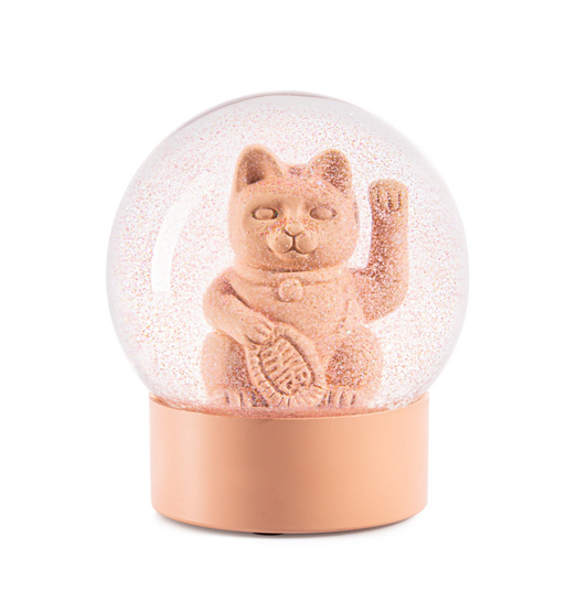 Snježna kugla "Lucky cat" (pink)