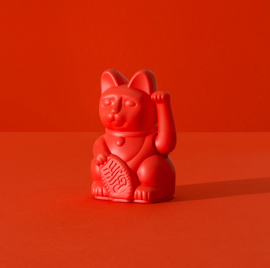 Sretna mačka mini (crvena)